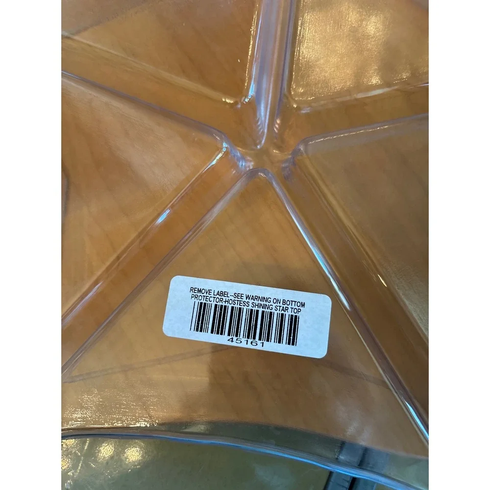 Longaberger 2001 Shining Star Christmas Basket Wood Lid Liner Protectors Charm